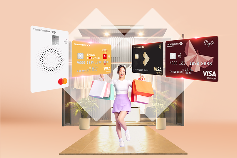 Mua sắm qua thẻ tín dụng