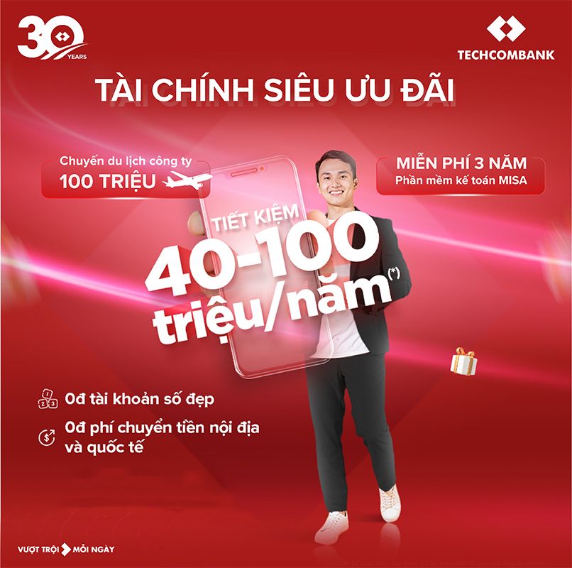 Đăng ký tài khoản Techcombank hưởng ưu đãi