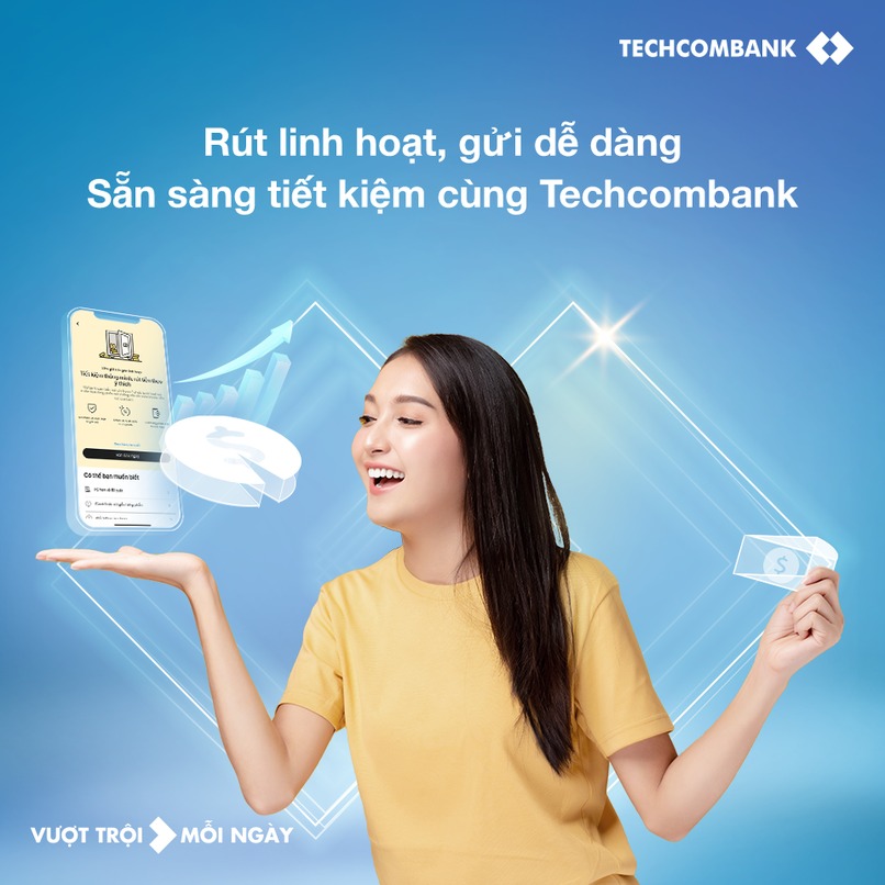 Techcombank có đa dạng giải pháp tiền gửi phù hợp với nhu cầu của nhiều khách hàng, đặc biệt là những người có nhu cầu tiết kiệm đi du lịch nước ngoài