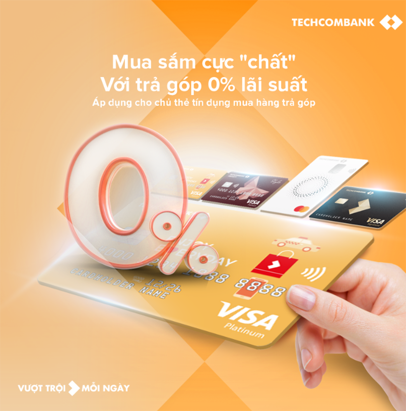 Mua sắm cực chất cho chủ thẻ tín dụng mua hàng trả góp 