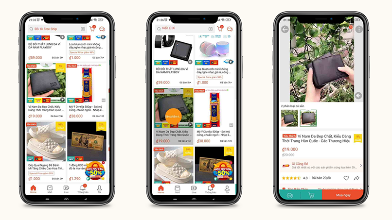 Bước 2 để thanh toán online qua ứng dụng dịch vụ mua hàng