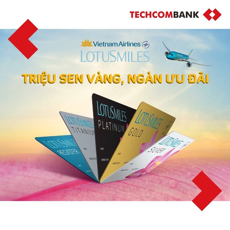 Thẻ tín dụng Vietnam Airlines Techcombank Visa