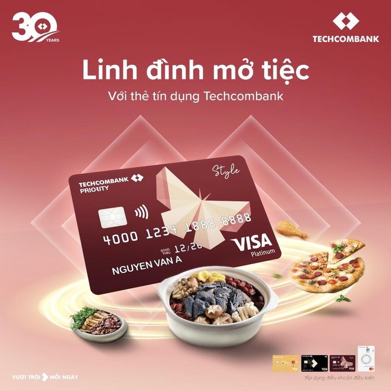 Thẻ tín dụng Techcombank Style.